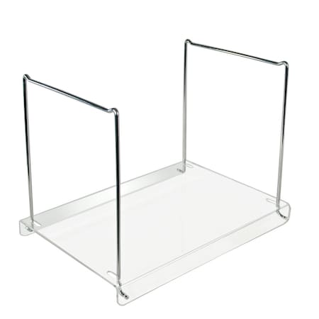 Azar Displays Acrylic Desktop File Hanging Organizer with Metal Bar 300359
